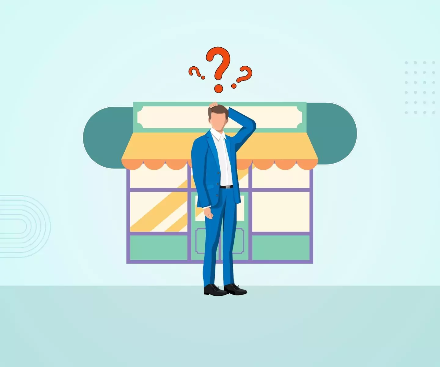 image of confused retail user