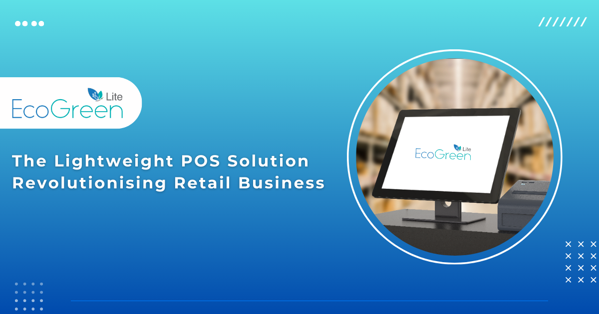 EcoGreen Lite: The Lightweight POS Billing Software Solution