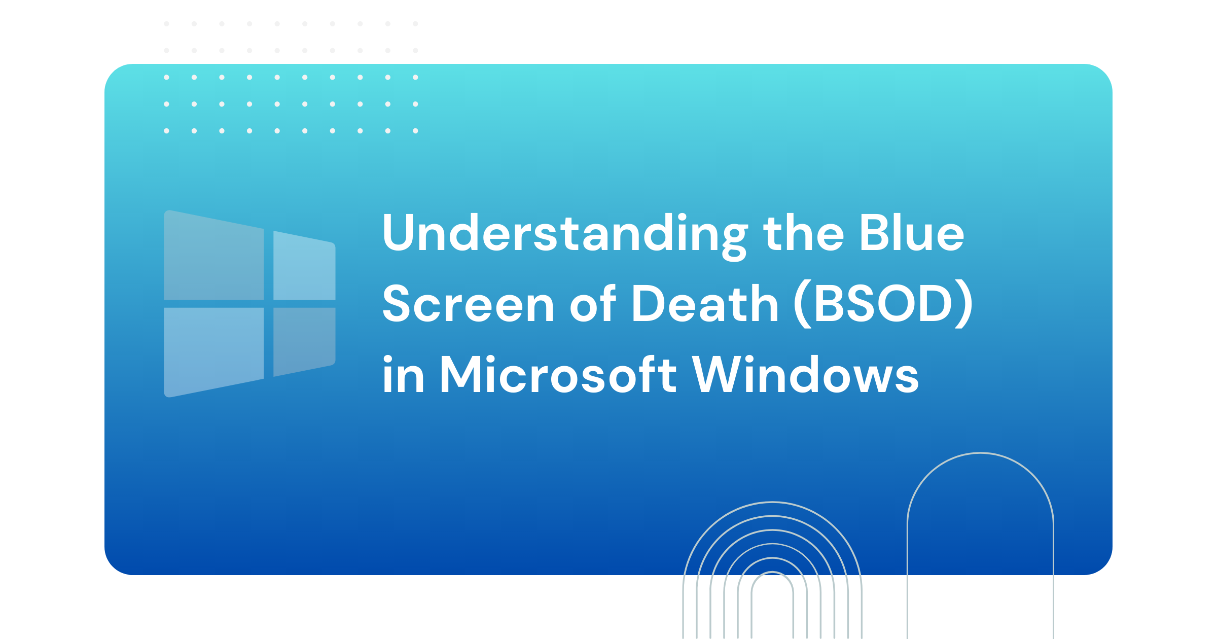 What is the Blue Screen of Death (BSOD) in Microsoft Windows