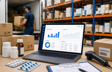 Digital pharmaceutical distribution management in a modern warehouse