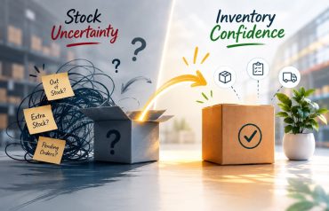Comparison of stock uncertainty and inventory confidence in warehouse operations