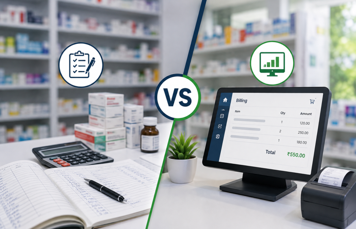 Pharmacy Billing Software vs Manual Billing