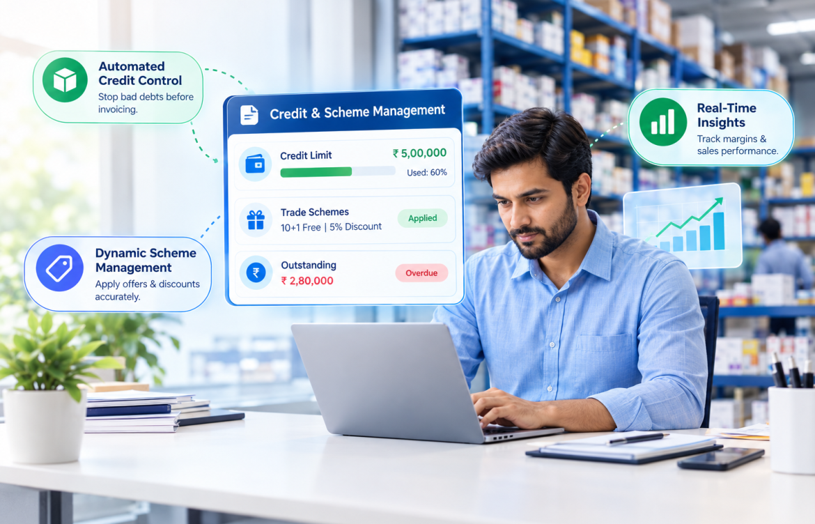 Automate Credit Limits & Schemes in Pharma Wholesale