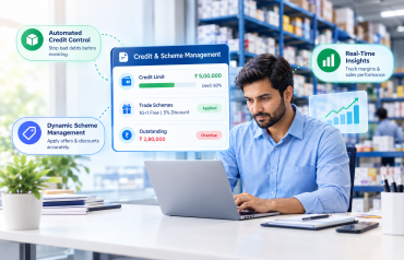 Credit and scheme management software for pharma distributors with PharmAssist