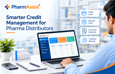 PharmAssist software helping pharmaceutical distributors manage customer credit, outstanding payments, invoices, and payment terms