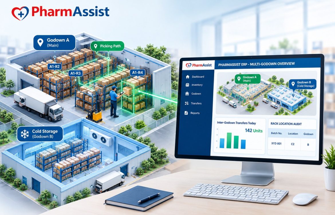 Multi-Godown & Rack Management in Pharma Wholesale